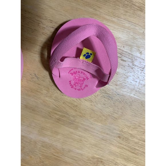 Build A Bear Flip Flop Sandals Pink One Size - Picture 3 of 4